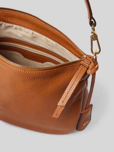 Abro Lederhandtasche mit Label-Applikation Modell 'JUNA' Camel 5