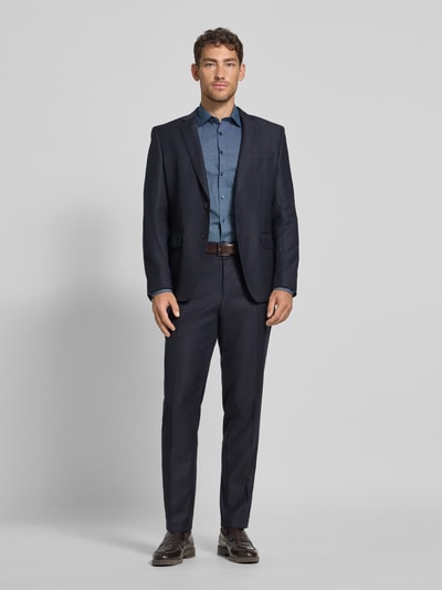 OLYMP No. Six Super Slim Fit Business-Hemd mit Kentkragen Marine 1