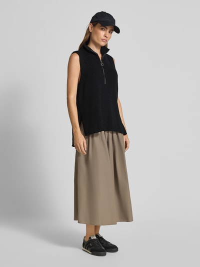 Soyaconcept Pullunder mit Stehkragen und Reißverschluss Modell 'Julia' Black 1