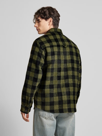 Jack & Jones Regular fit overhemdjack met borstzak Olijfgroen - 5