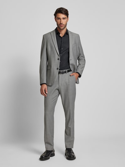 Jake*s Slim Fit Business-Hemd mit Kentkragen Black 1