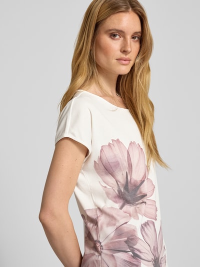 Jake*s Collection T-Shirt mit Rundhalsausschnitt Beige 3