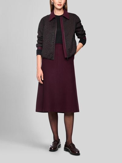 Marc Cain Midi-rok van wol met steekzakken Bordeaux - 1
