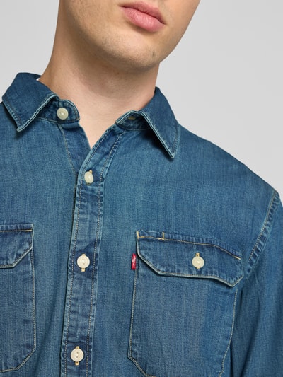 Levi's® Relaxed Fit Jeanshemd aus reiner Baumwolle Modell 'JACKSON WORKER' Jeansblau 3