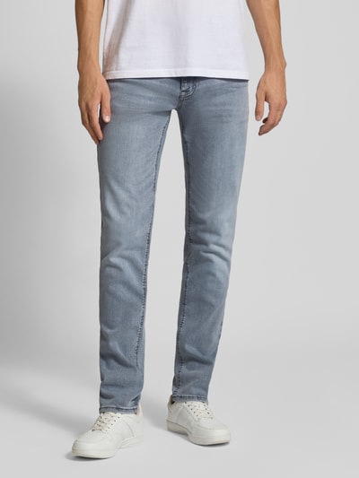 Tommy Jeans Slim Fit Jeans aus Baumwoll-Mix Hellgrau 4