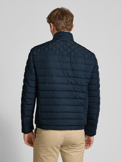 Christian Berg Men Kurtka pikowana z kieszeniami zapinanymi na zamek błyskawiczny Granatowy 5