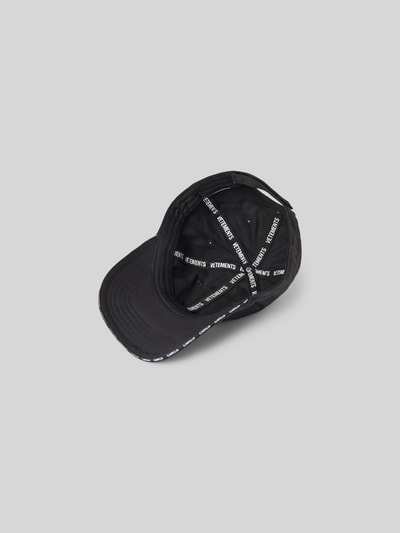 VETEMENTS Basecap mit Label-Stitching Black 3