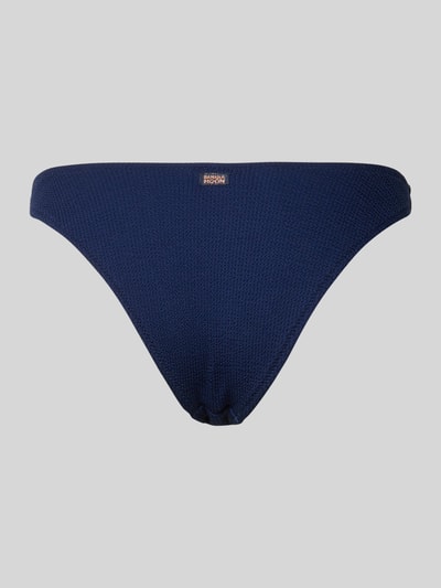 Productfoto, Bikini-Slip met labeldetail model 'NAIDA' van Banana Moon, navyblauw, gestructureerde stof, aansluitende pasvorm, damesmodemix met stretch.