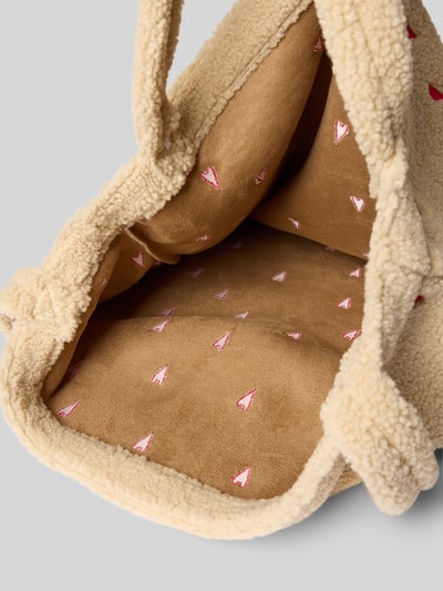 STUDIO NOOS Mom Bag mit Allover-Motiv-Stitching Modell 'Teddy' Sand 5