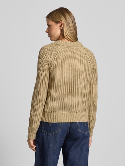 Noisy May Strickjacke mit V-Ausschnitt Modell 'CHARLIE' Beige 5