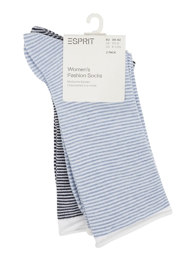 Esprit Socken im 2er-Pack mit Streifenmuster  Marine 2