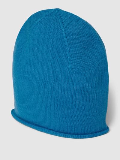 Christian Berg Woman Beanie van kasjmier met rolzoom Blauw - 1