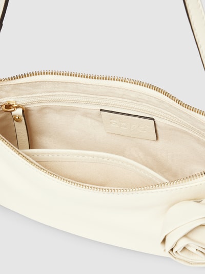 Abro Handtasche aus Leder mit Applikation Modell 'VIRGINA FLOWER' Ecru 4