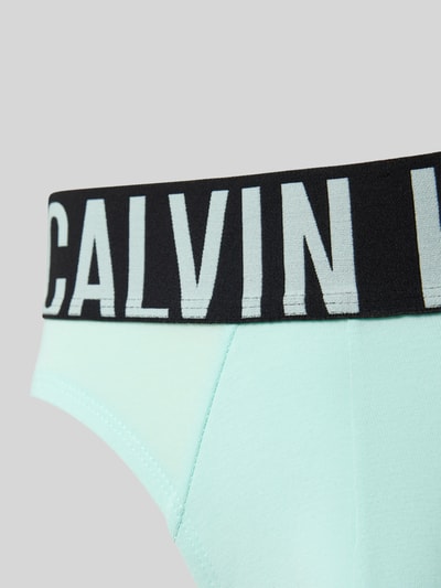 Calvin Klein Underwear Slim Fit Hip Brief mit Logo-Stitching im 3er-Pack Hellblau 2