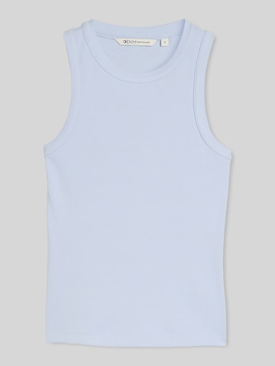 Tom Tailor Denim slim fit top van katoenmix Lichtblauw - 2