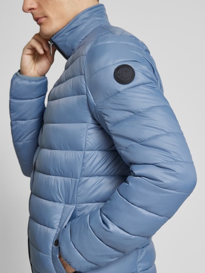 Christian Berg Men Steppjacke mit Stehkragen Blau 3