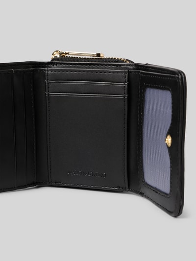 VALENTINO BAGS Portfel z detalem z logo Czarny 3