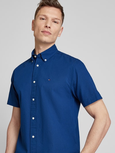 Tommy Hilfiger Regular fit zakelijk overhemd met kentkraag Marineblauw - 3