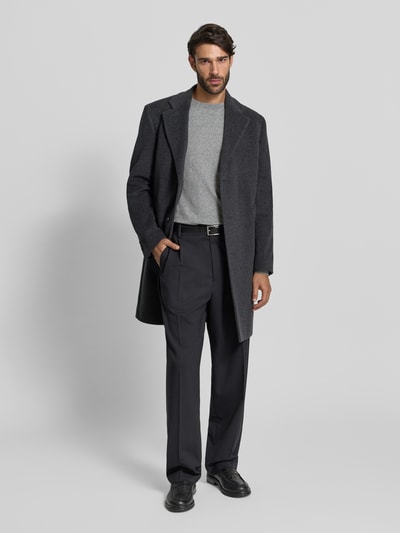 SELECTED HOMME Regular Fit Strickpullover aus reiner Baumwolle Modell 'BERG' Hellgrau 1