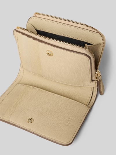 BOSS Portemonnaie aus echtem Rindsleder Modell 'LANAH SMALL WALLET' Beige 3