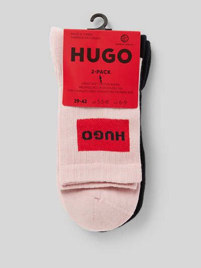 HUGO Sneakersocken mit Label-Stitching im 2er-Pack Rosa 3