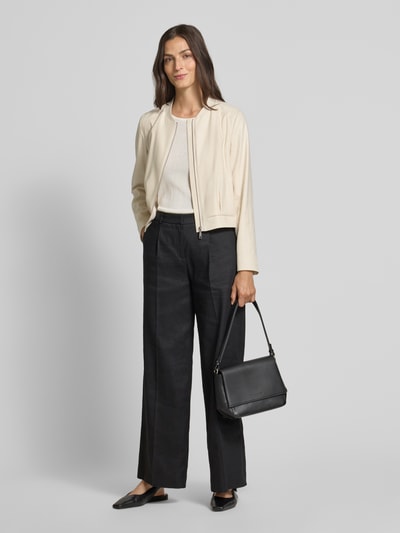 comma Blazer mit Reißverschluss Sand 1