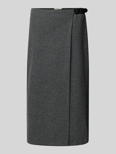 Weekend Max Mara Midi-Rock mit Schnallen-Detail Modell 'PETALI' Dunkelgrau 1