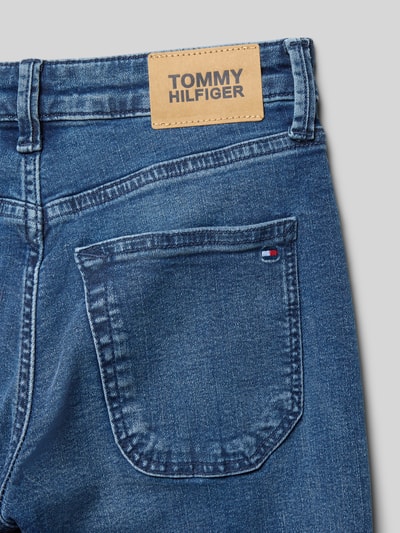 Tommy Hilfiger Teens Jeansy o kroju straight fit z mieszanki bawełny Niebieski 2