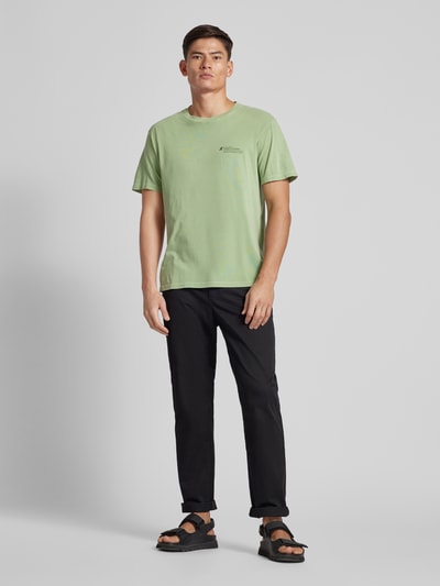 Thinking Mu T-shirt met ronde hals, model 'ACACIA' Groen - 1