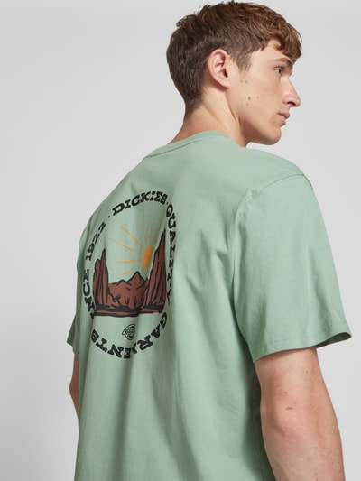 Dickies T-shirt met labelprint Mintgroen - 3
