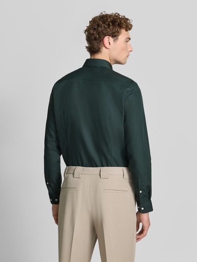 Jake*s Slim Fit Business-Hemd mit Kentkragen Dunkelgruen 5