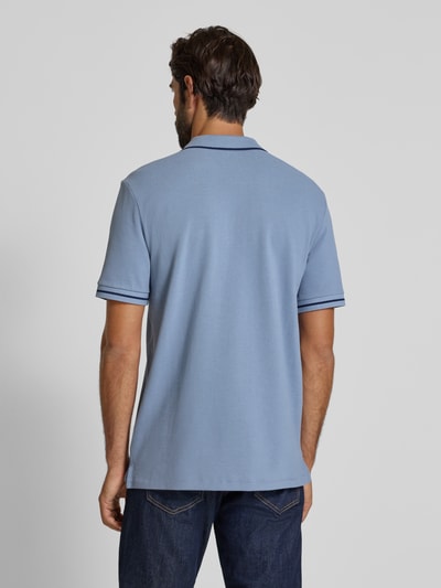 PAUL SMITH Poloshirt mit Label-Stitching Blau 5
