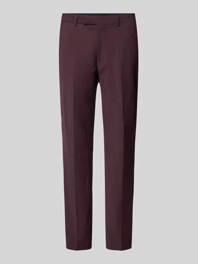 Pierre Cardin Pantalon van scheerwolmix, model 'Ryan' Bordeaux - 2