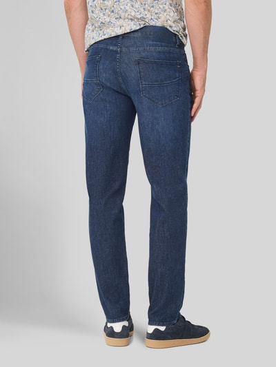 Brax Straight Fit Jeans aus Baumwoll-Mix Modell 'Cadiz' Dunkelblau 5