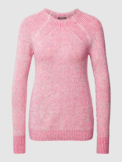 Montego Gebreide pullover met streepmotief Fuchsia gemêleerd - 2