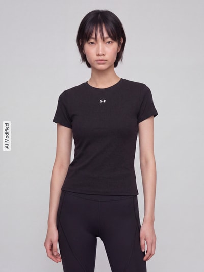 Under Armour Regular Fit Sport-T-Shirt mit Logo-Print  Black 4