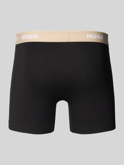 HUGO Boxershort met elastische logoband in een set van 3 stuks Zwart - 3