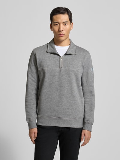 Marc O'Polo Regular fit sweatshirt van puur katoen Donkergrijs - 4