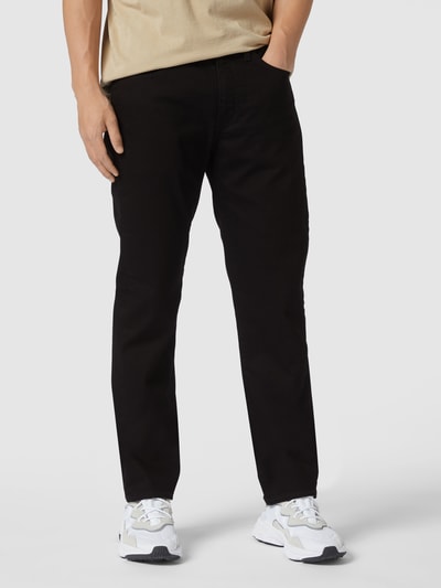 Levi's® Straight Fit Jeans mit Stretch-Anteil Modell '514' - 'Water<Less™'  Black 4