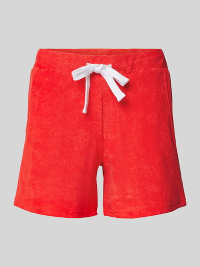 LOUIS & LOUISA Regular fit sweatshorts met tunnelkoord Rood - 2