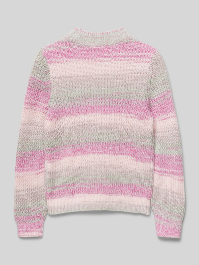 s.Oliver RED LABEL Regular Fit Strickpullover in mehrfarbiger Melange Rosa 3