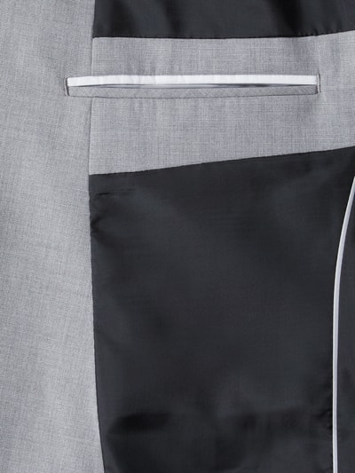 s.Oliver BLACK LABEL Slim fit colbert met twee knopen en stretch  Lichtgrijs - 5