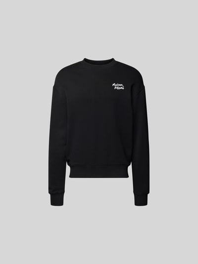 MAISON KITSUNÉ Oversized Sweatshirt aus Baumwolle Black 2