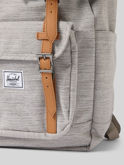 Herschel Rucksack mit Label-Patch Modell 'Little America™' Hellgrau 3