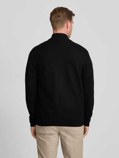 JOOP! Collection Gebreid jack met labeldetail, model 'Widor' Zwart - 5