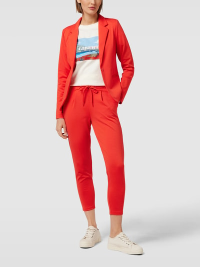 ICHI Spodnie dresowe o skróconym kroju model ‘KATE’ Czerwony 1
