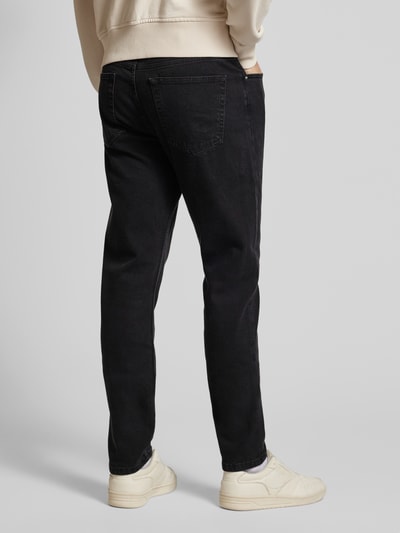 Calvin Klein Jeans Slim fit jeans met labeldetail Zwart - 5