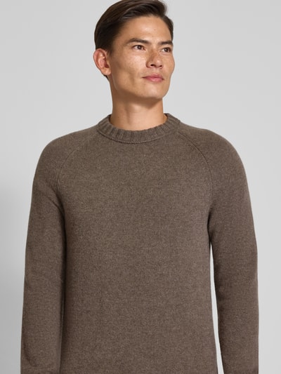 FTC-Cashmere Sweter z kaszmiru z okrągłym dekoltem Średniobrązowy 3