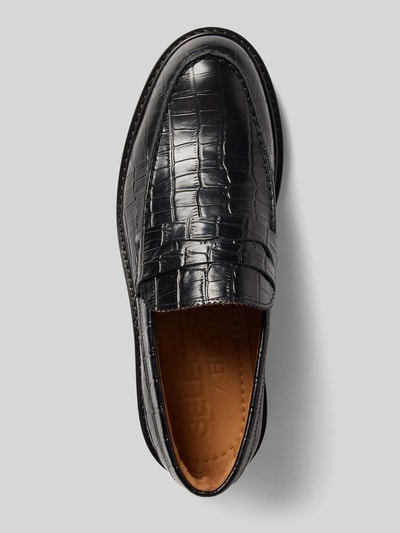 SELECTED HOMME Penny loafers van echt leer, model 'CARTER' Zwart - 3