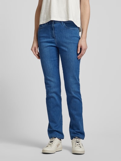 Raphaela By Brax Regular fit jeans in 5-pocketmodel, model 'Lora' Blauw - 4